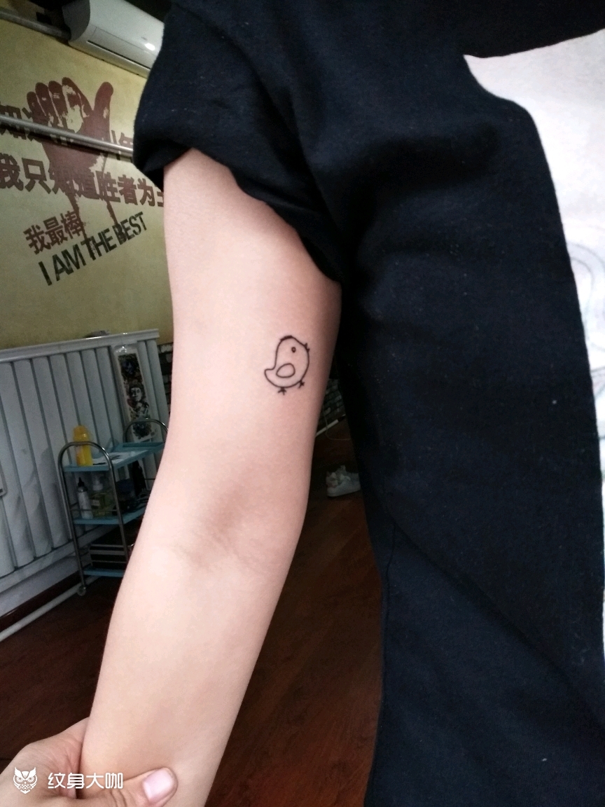 小鸡一只_纹身图案手稿图片_蒋焕吉的纹身作品集