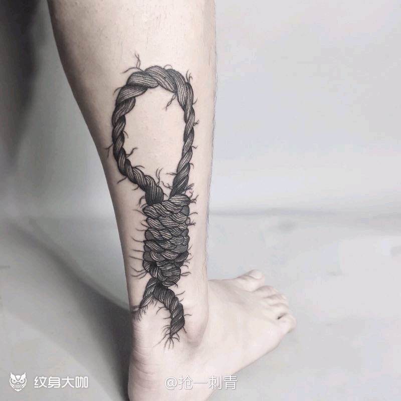 麻绳覆盖,_纹身图案手稿图片_kobe的纹身作品集