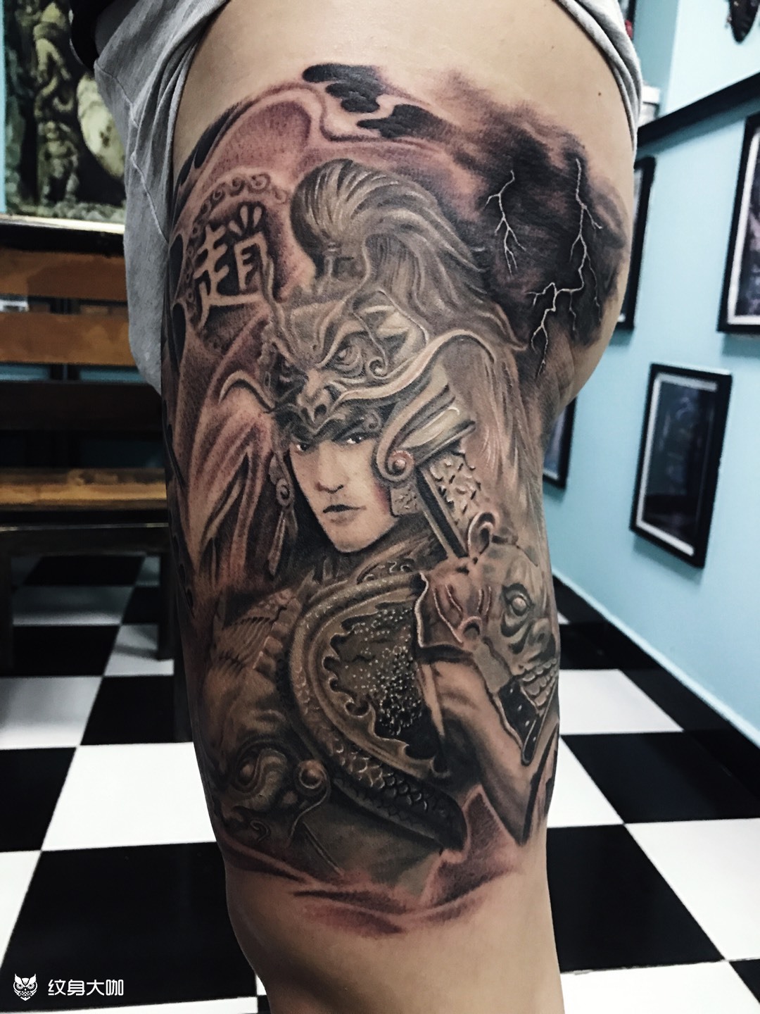 战神赵云_纹身图案手稿图片_宋方亮的纹身作品集