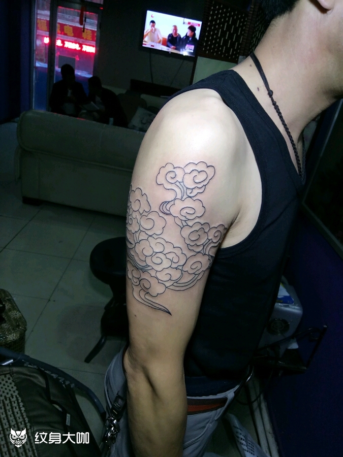 筋斗云_纹身图案手稿图片_阿楠的纹身作品集