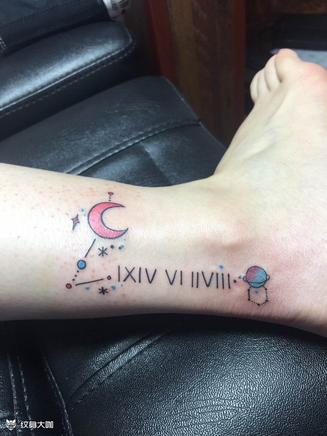 星星月亮_纹身图案手稿图片_王东的纹身作品集