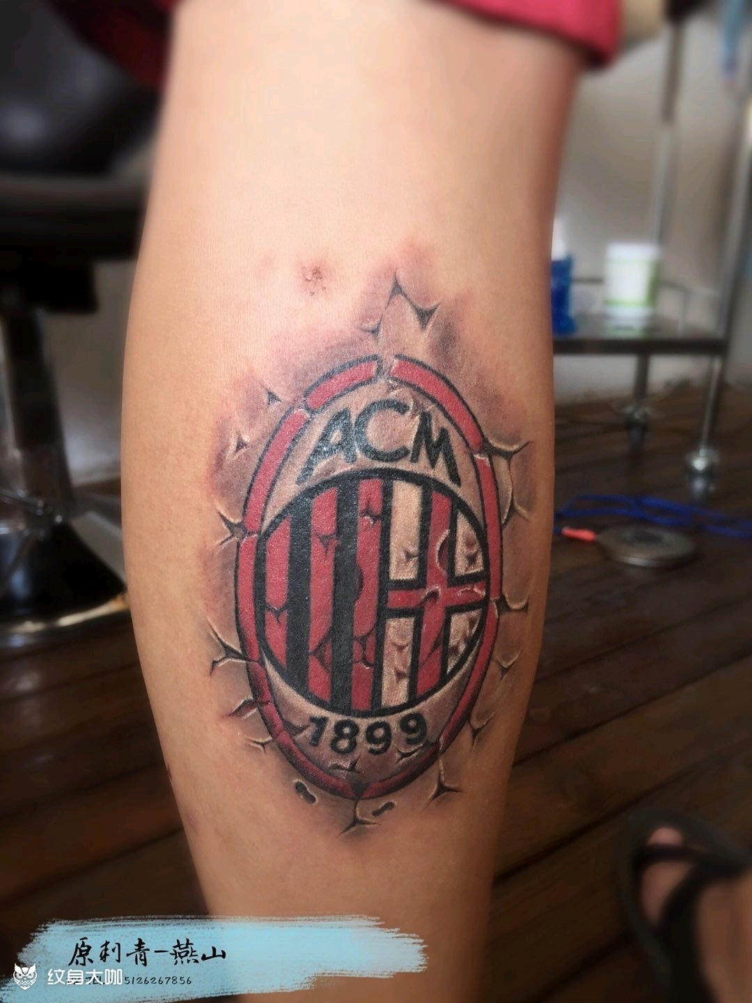 ac米兰_纹身图案手稿图片_燕山的纹身作品集