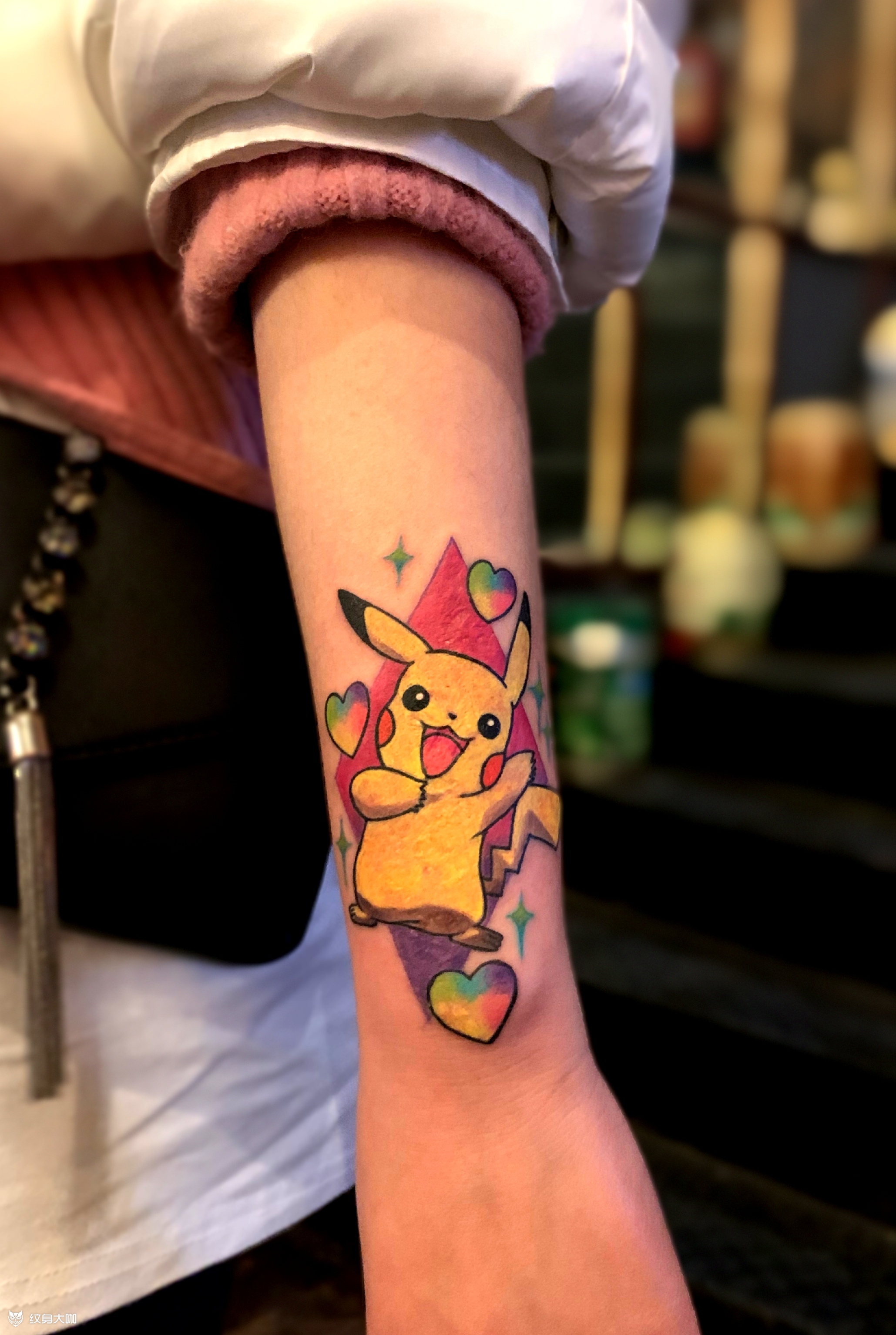 皮卡丘_纹身图案手稿图片_黄旭的纹身作品集