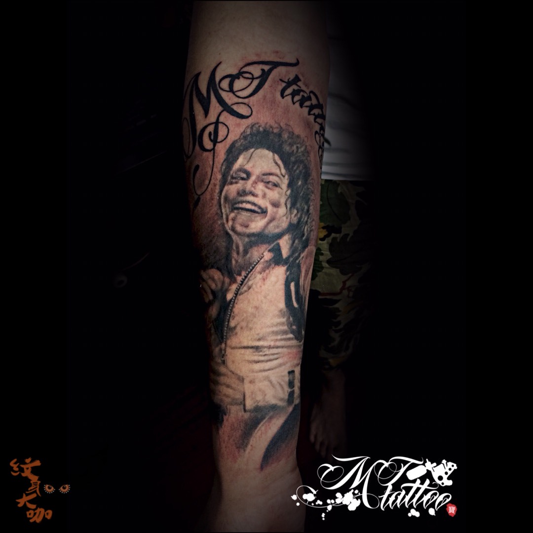 偶像mj_纹身图案手稿图片_阿宝的纹身作品集