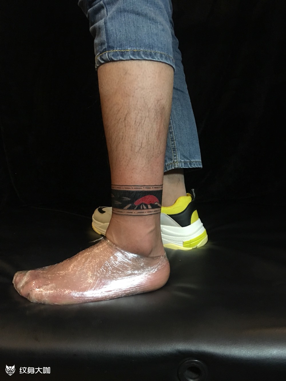 脚环_纹身图案手稿图片_朱万恒的纹身作品集