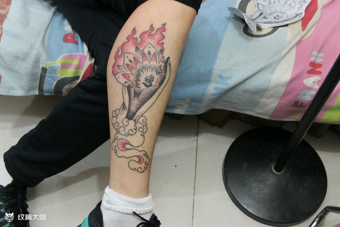 点刺佛手_纹身图案手稿图片_房靖的纹身作品集