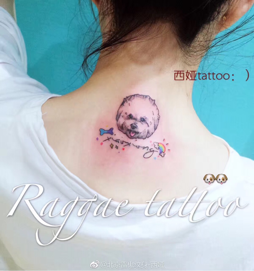 小比熊_纹身图案手稿图片_马海洁的纹身作品集