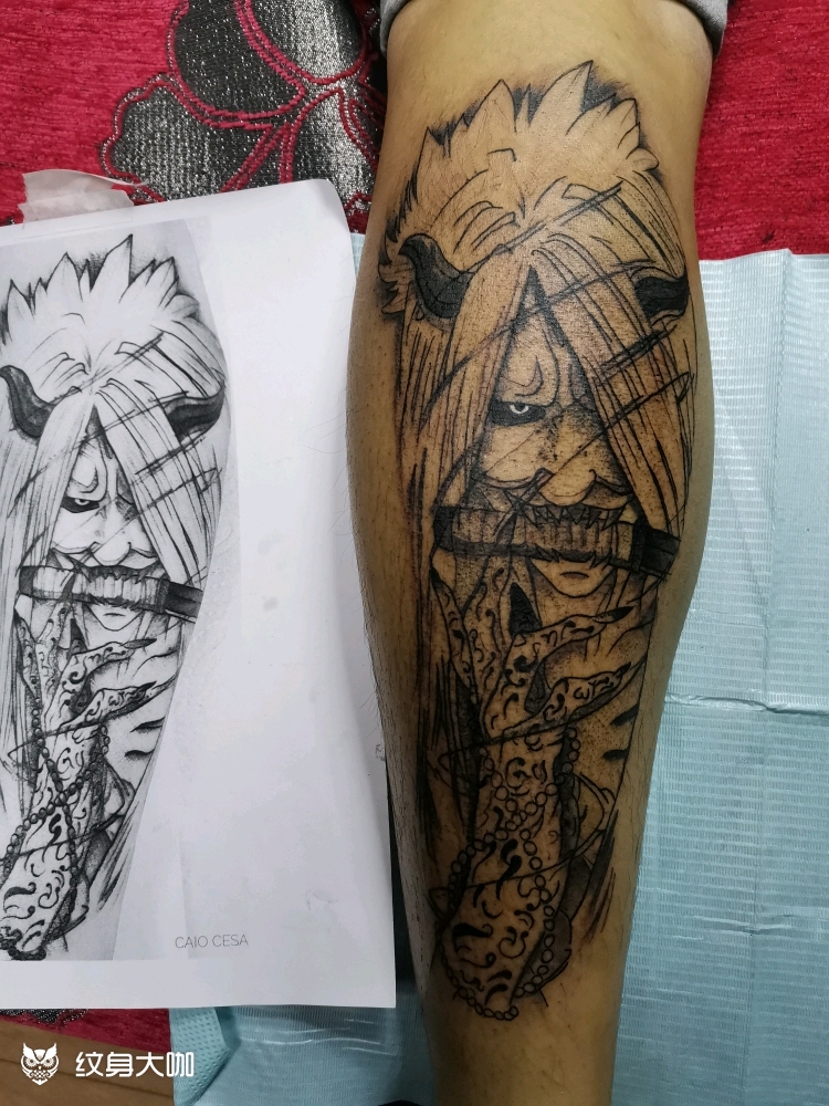 火影忍者(尸鬼封尽)_纹身图案手稿图片_伟 刺 的纹身作品集