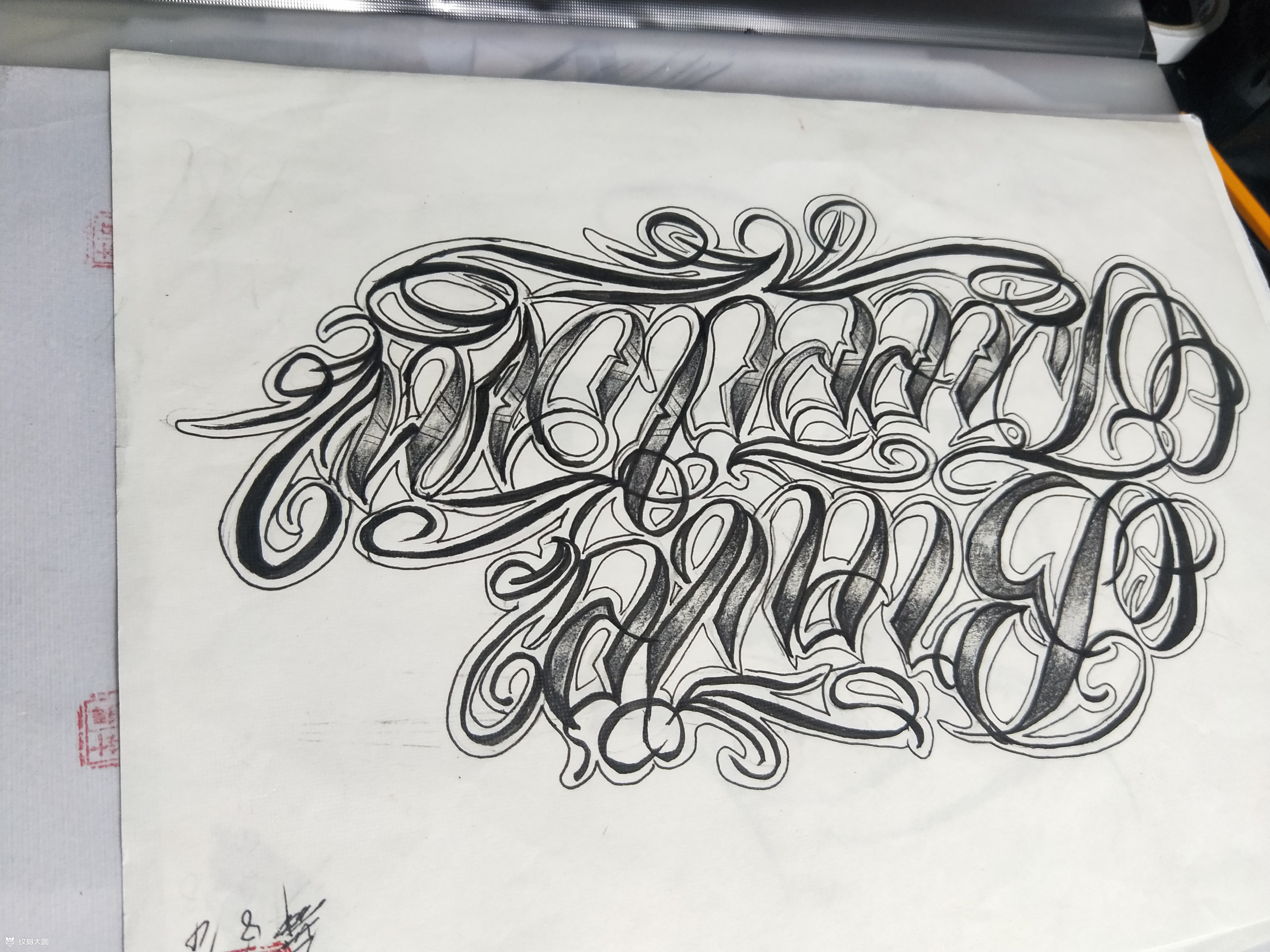 奇卡诺自由,勇敢_纹身图案手稿图片_子轩的纹身作品集