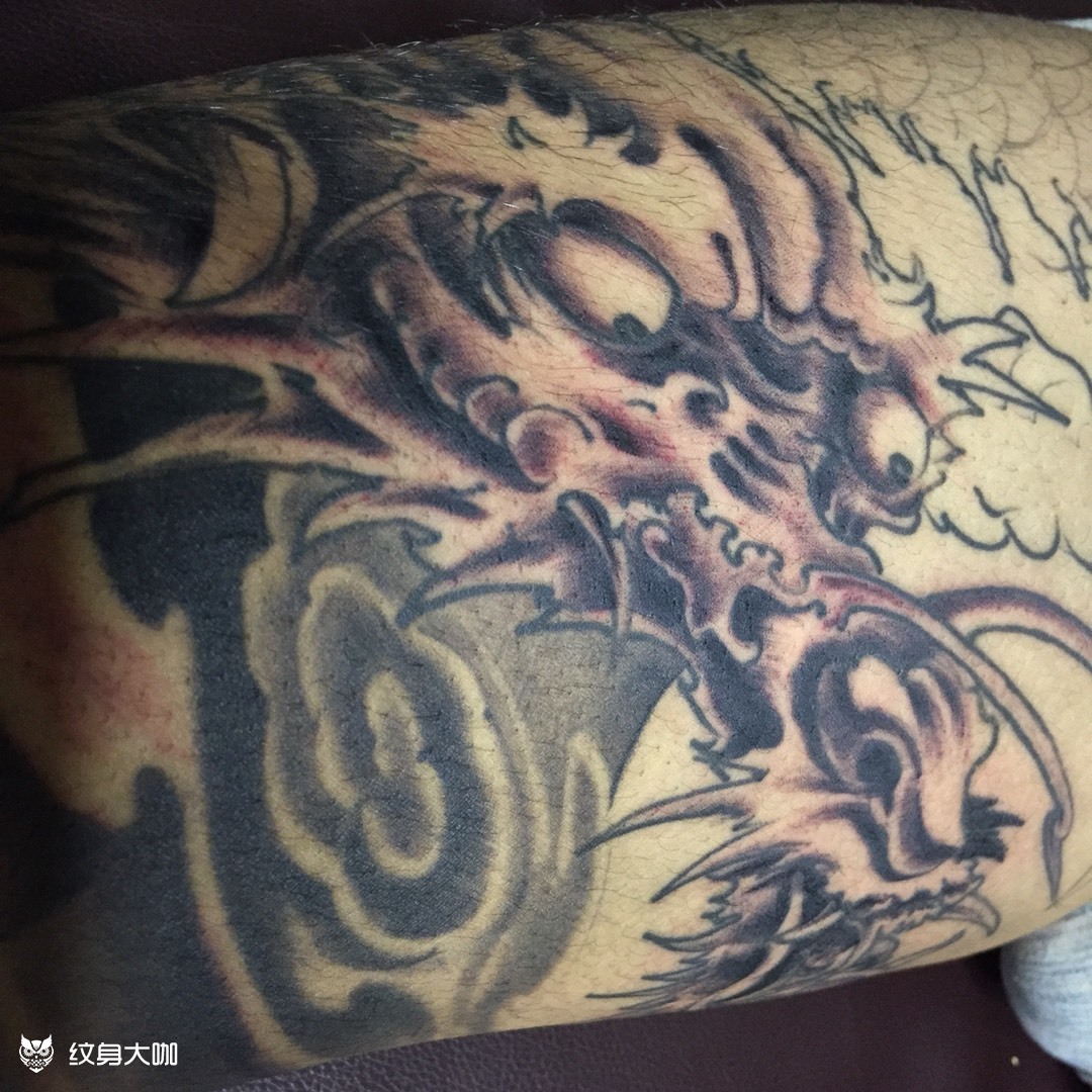 花腿_纹身图案手稿图片_南天门的纹身作品集