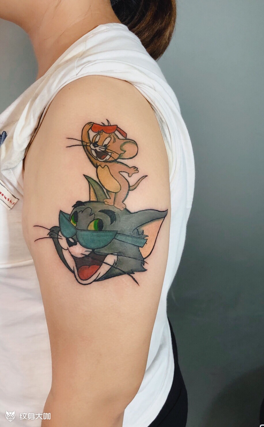 猫和老鼠_纹身图案手稿图片_周盼的纹身作品集