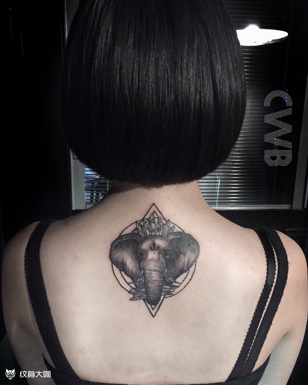 大象_纹身图案手稿图片_「无贰」文彬的纹身作品集