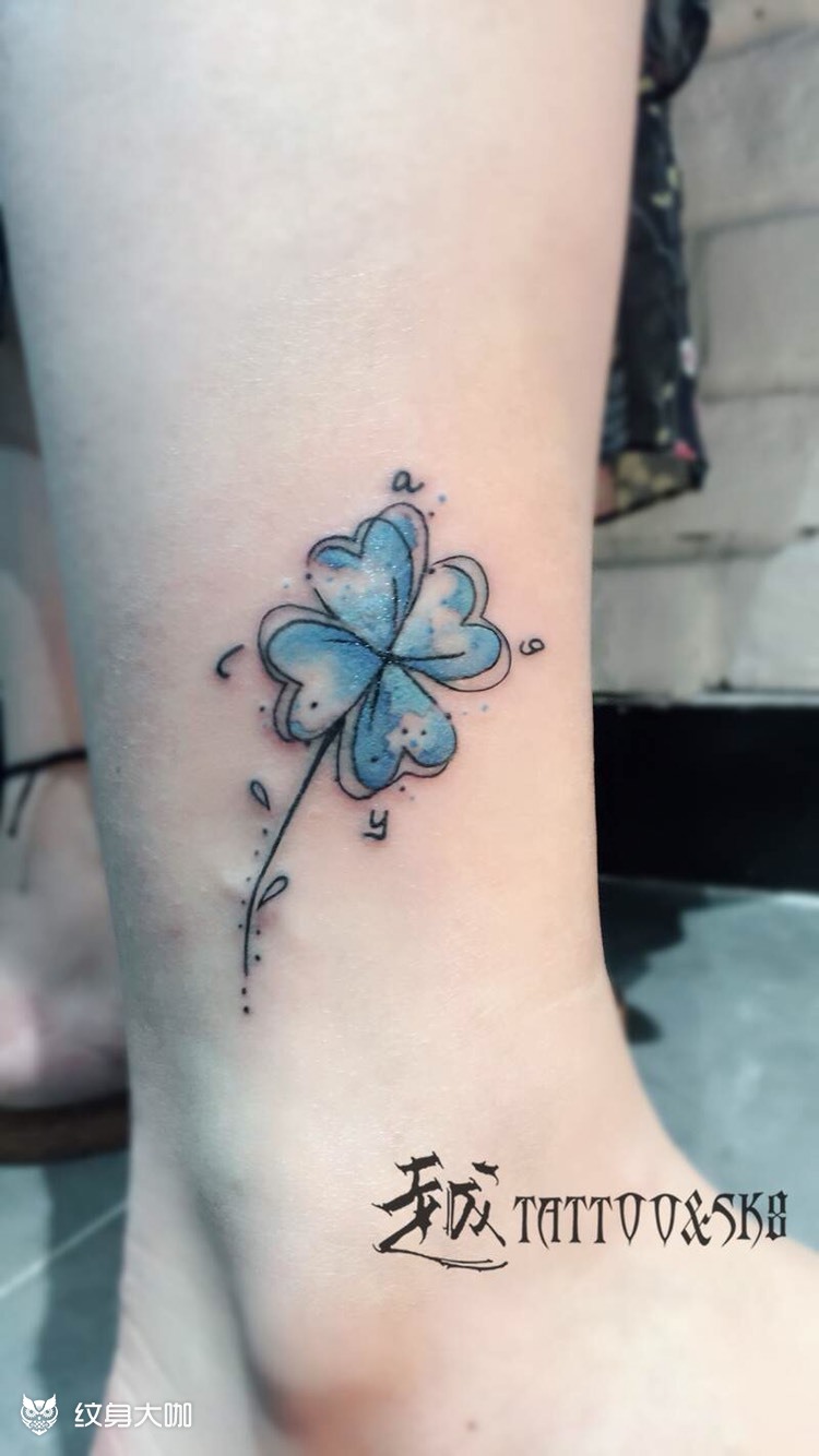 四叶草_纹身图案手稿图片_leech的纹身作品集