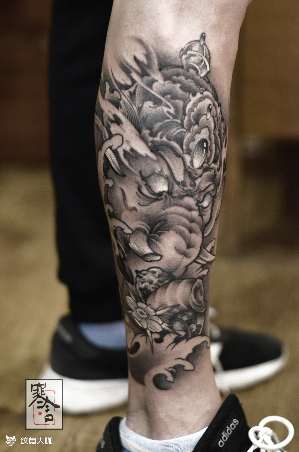 象神_纹身图案手稿图片_李寒的纹身作品集