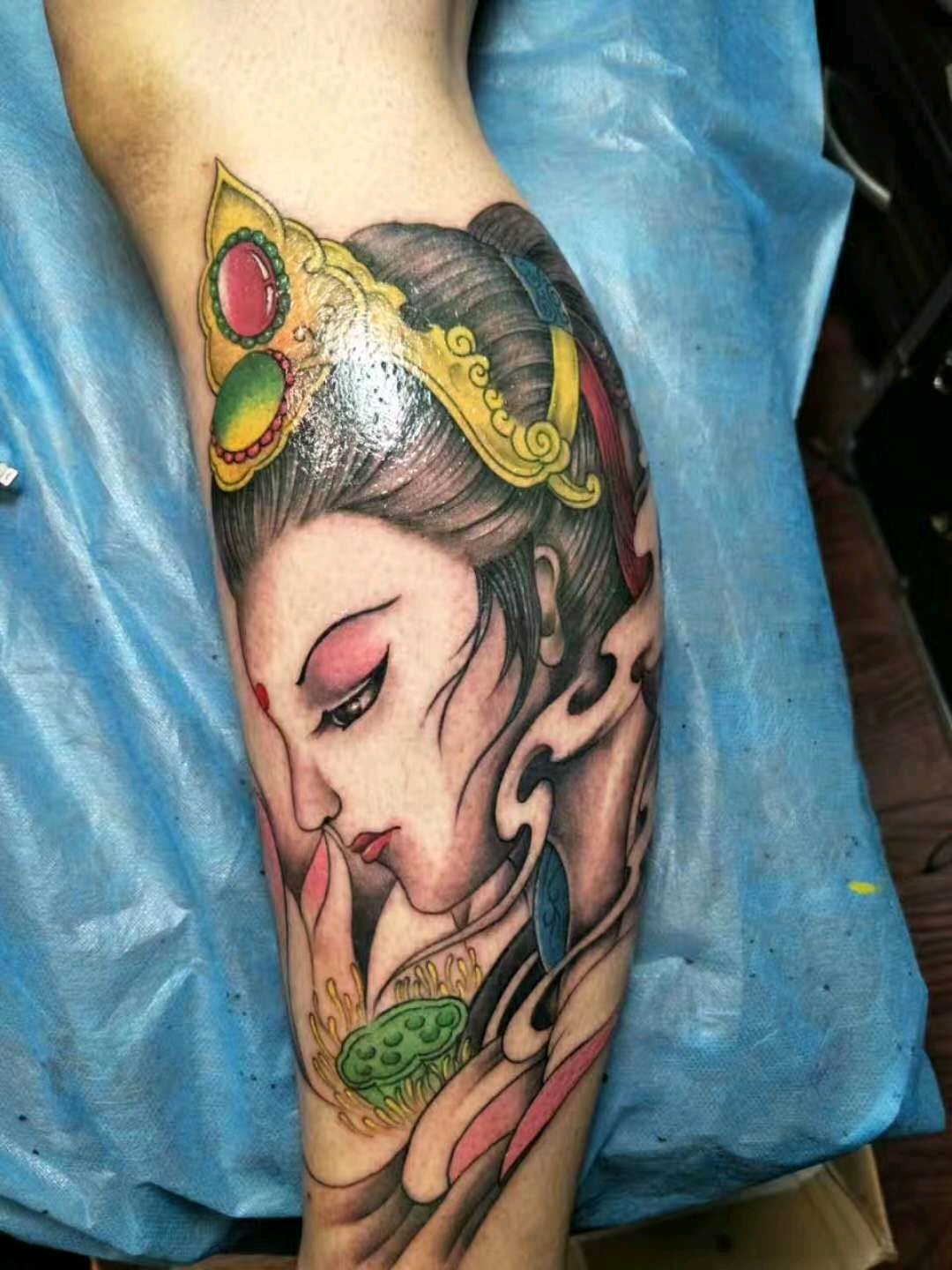 艺妓_纹身图案手稿图片_针舞堂的纹身作品集