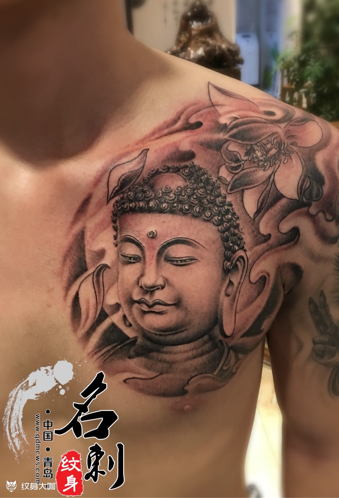 大日如来_纹身图案手稿图片_名刺的纹身作品集