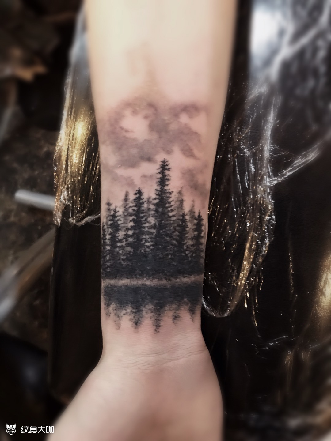 森林_纹身图案手稿图片_郑明辉的纹身作品集