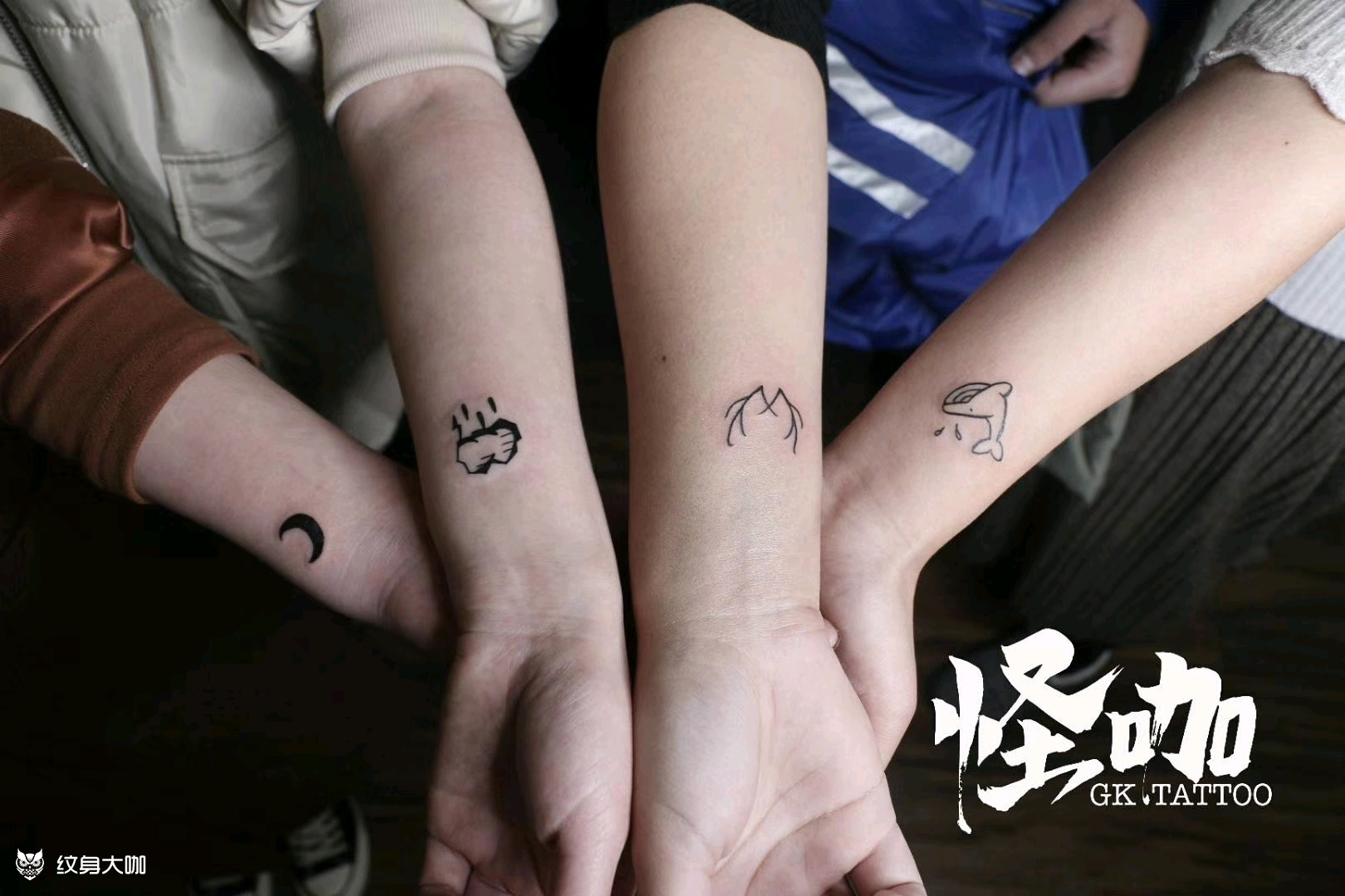 闺蜜小图_纹身图案手稿图片_毛喆的纹身作品集