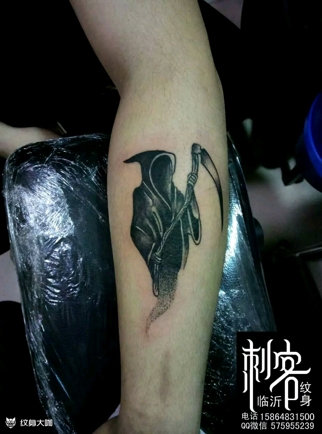 死神_纹身图案手稿图片_杜青飞的纹身作品集