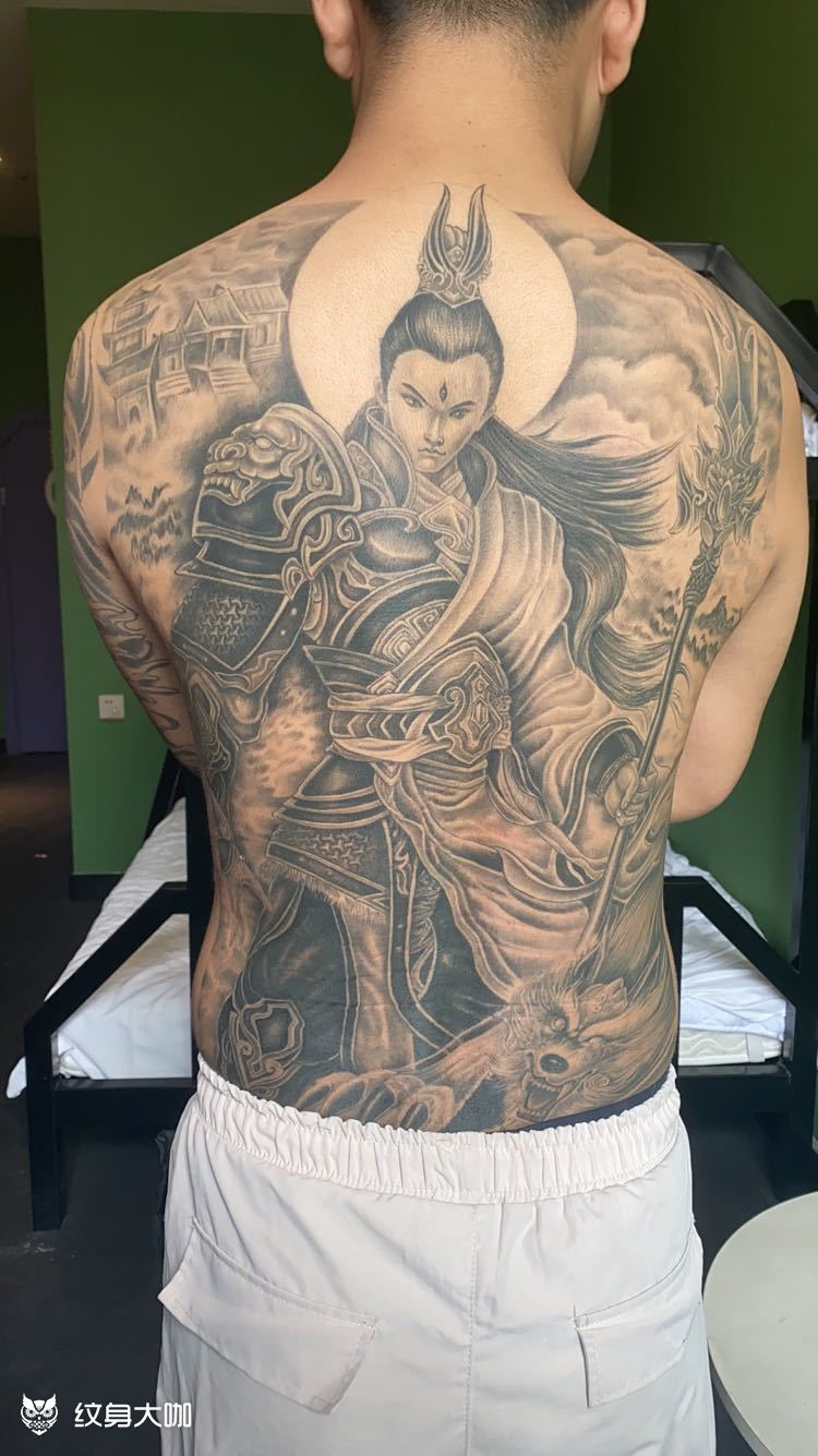 二郎神_纹身图案手稿图片_董星的纹身作品集