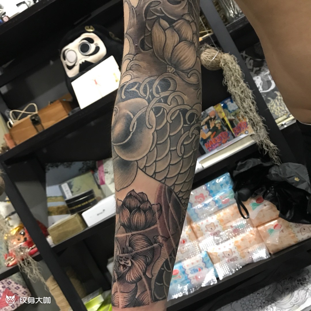 日式鲤鱼花臂未完