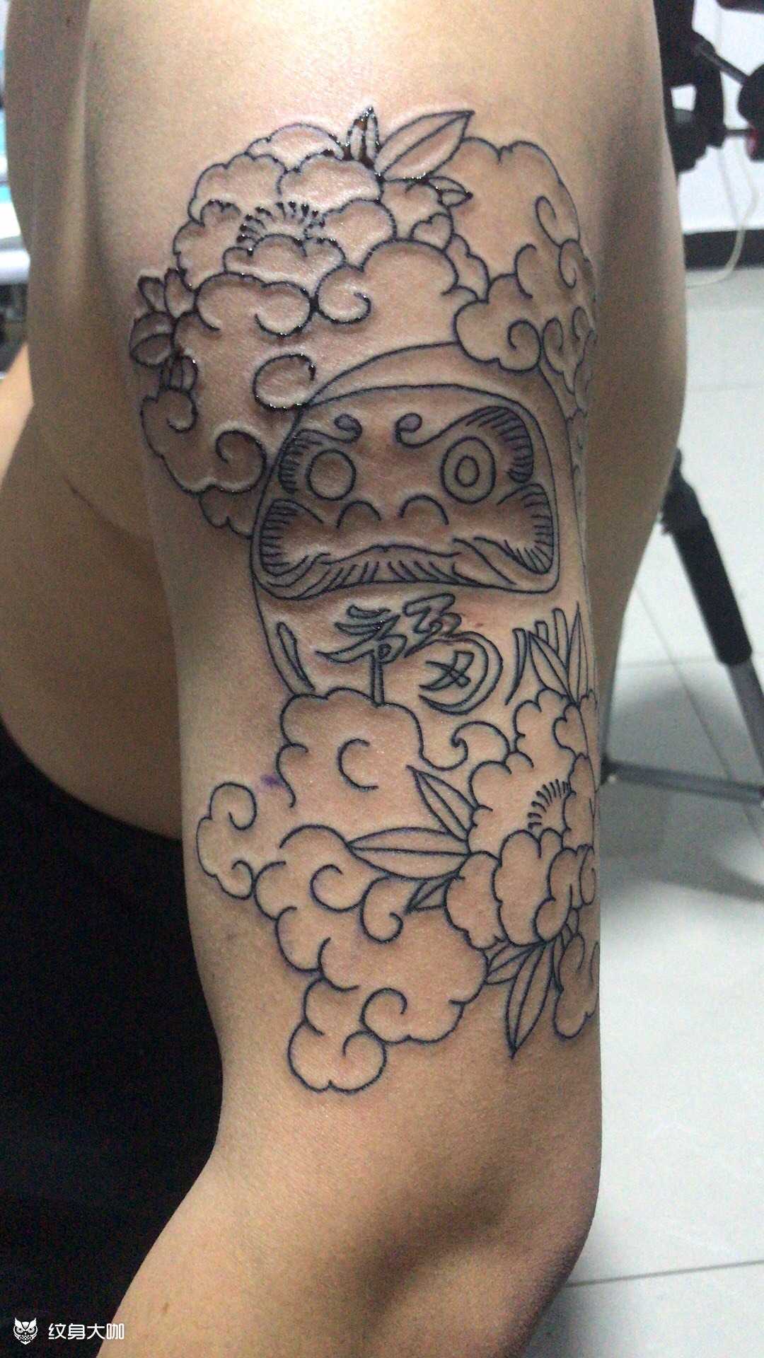 达摩蛋_纹身图案手稿图片_雕木的纹身作品集