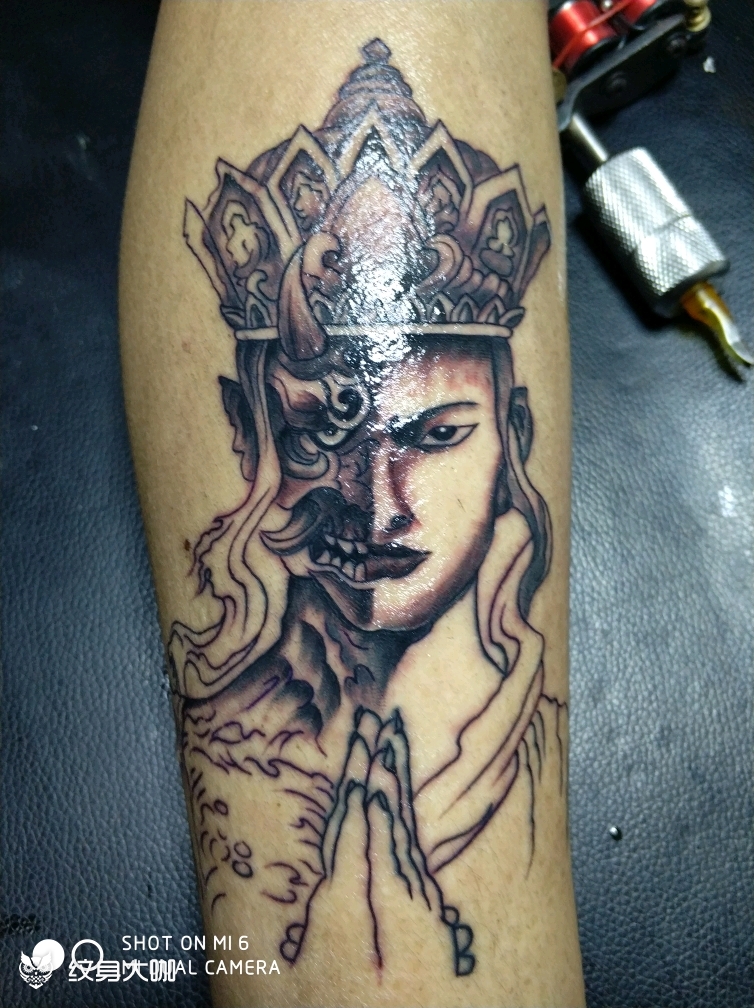 佛与魔_纹身图案手稿图片_张卫恒的纹身作品集