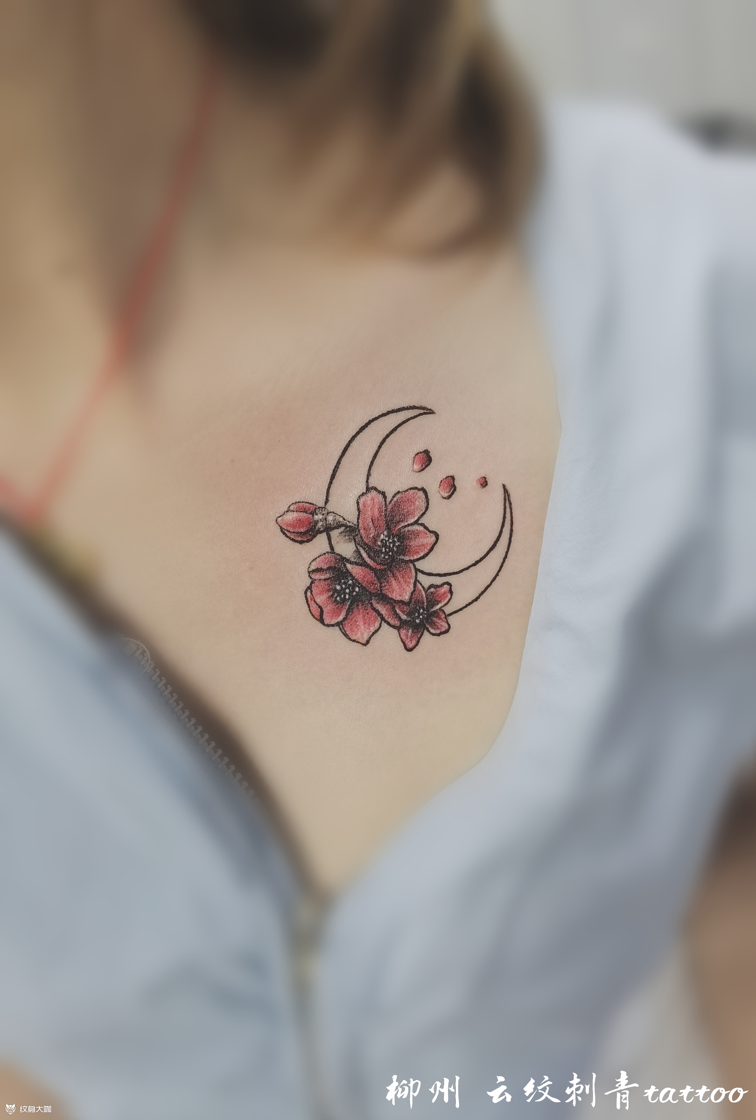 小红花_纹身图案手稿图片_陆云的纹身作品集