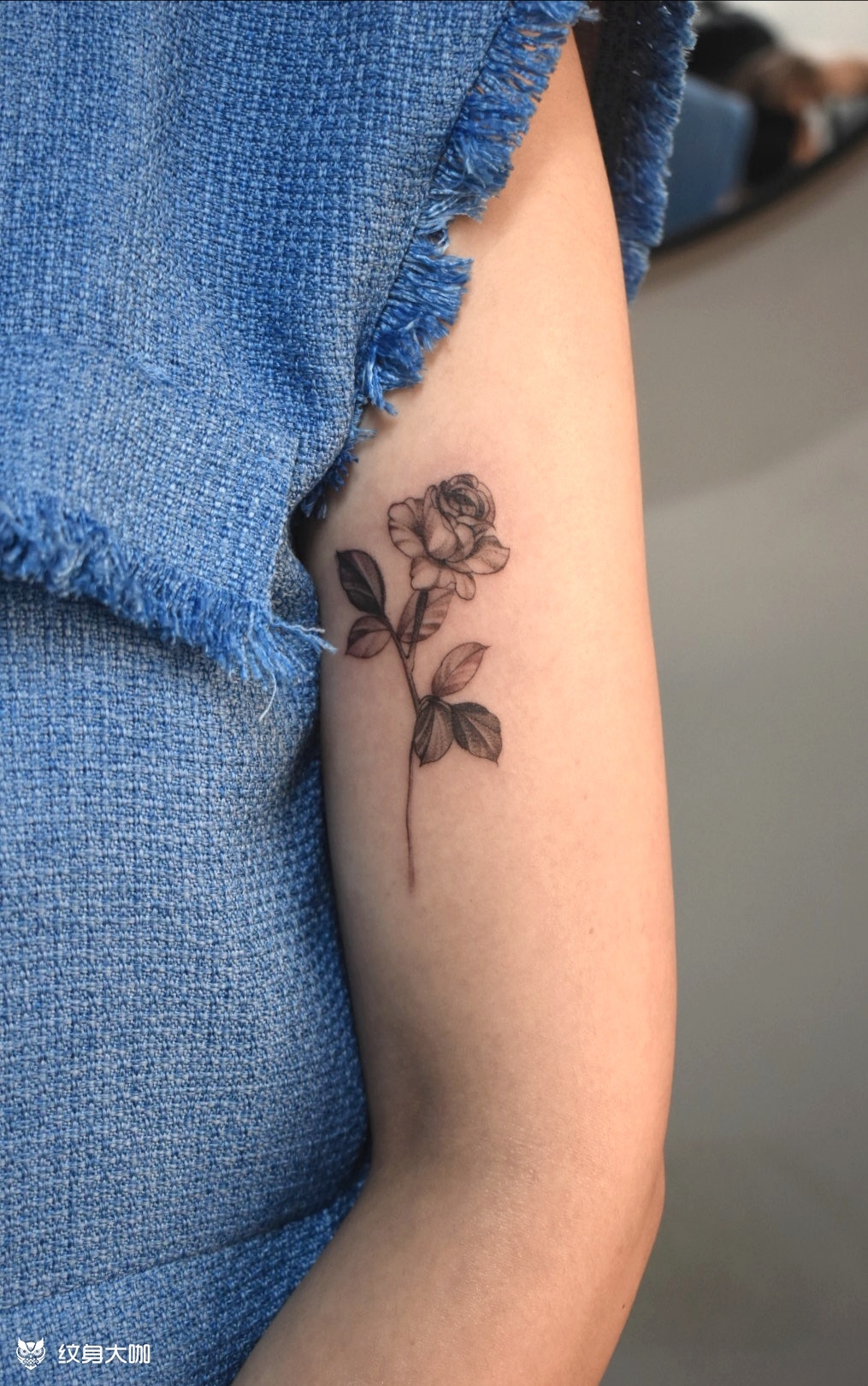 小花_纹身图案手稿图片_覌正的纹身作品集