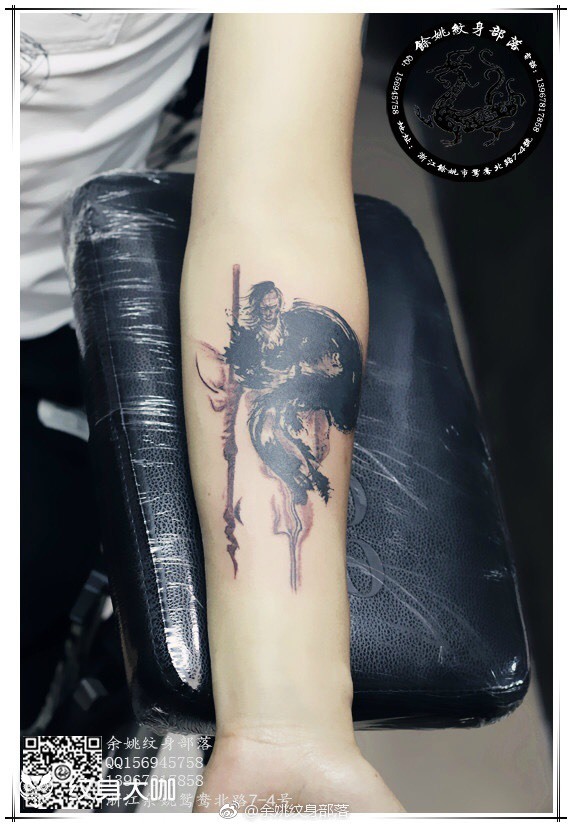 画江湖_纹身图案手稿图片_黄赞军的纹身作品集