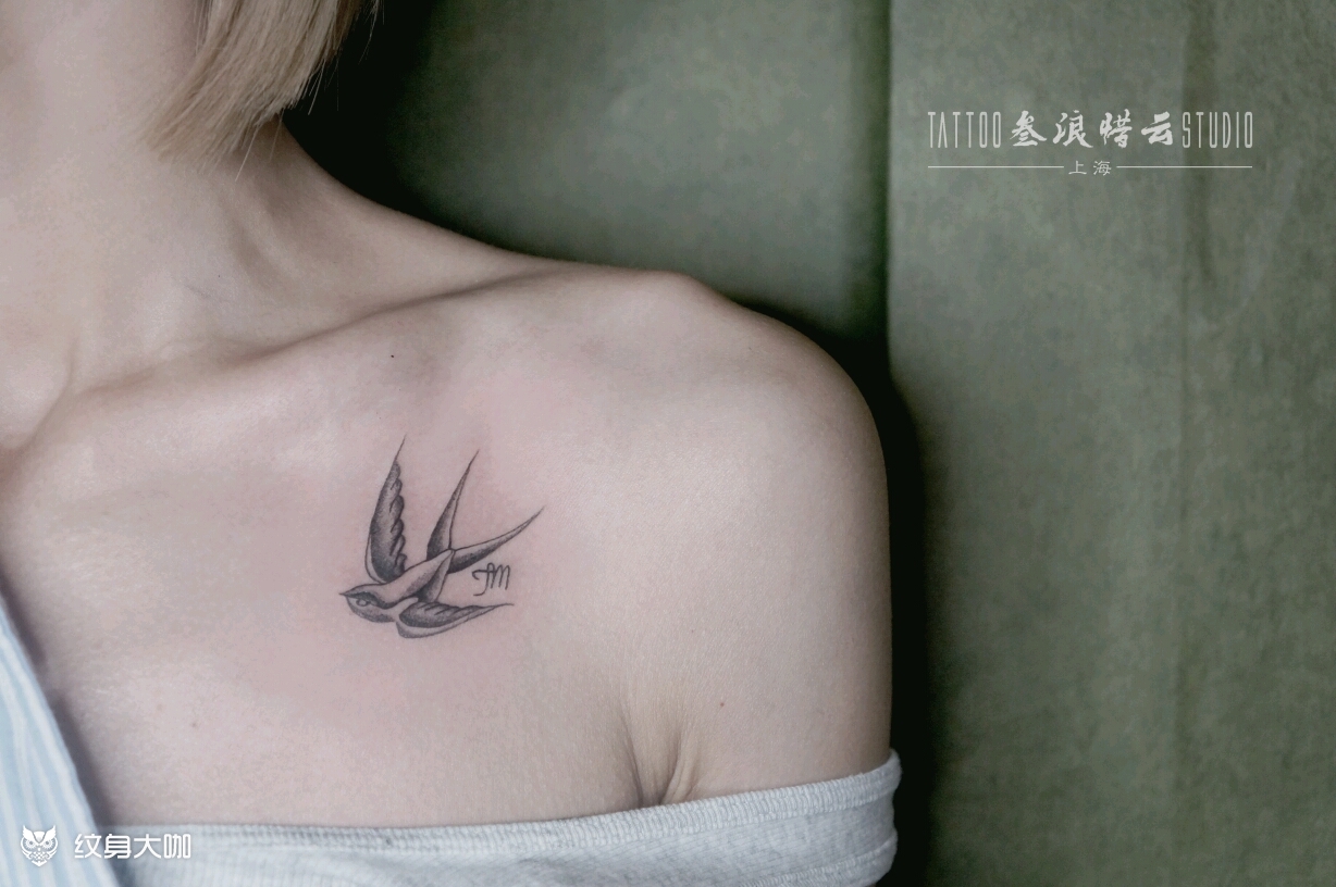燕子_纹身图案手稿图片_兰兰的纹身作品集