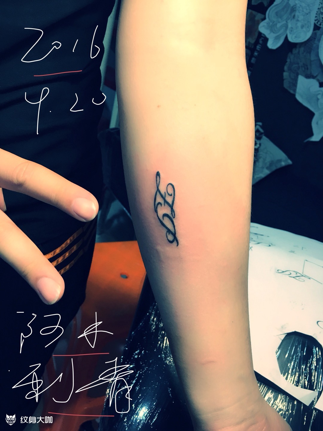 小字母_纹身图案手稿图片_曾木平的纹身作品集