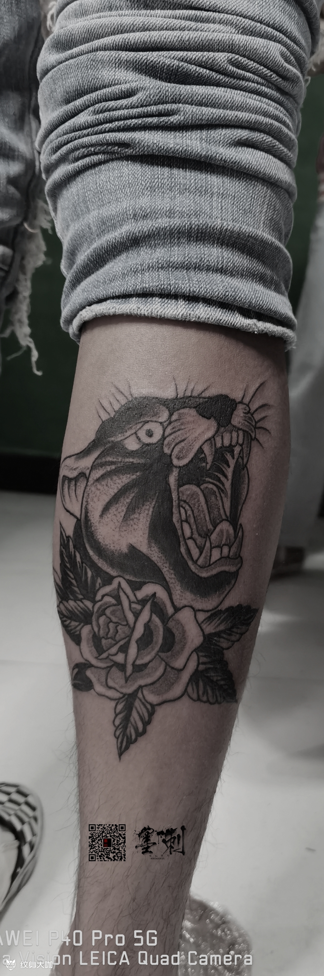 豹子_纹身图案手稿图片_墨御的纹身作品集