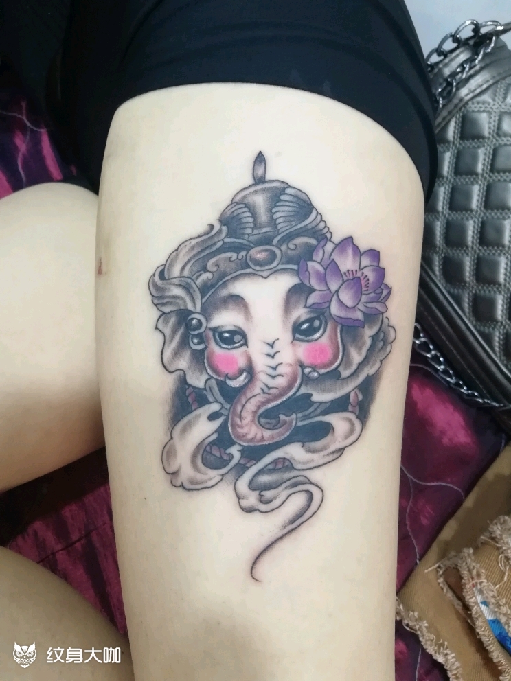 象神_纹身图案手稿图片_黄河的纹身作品集