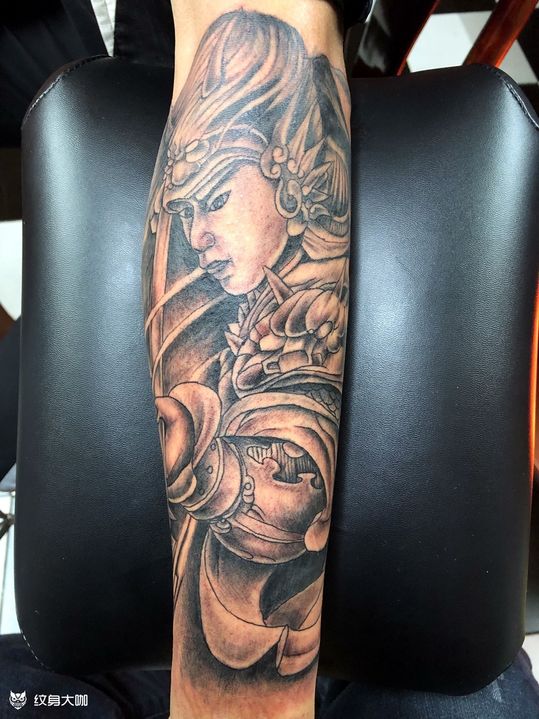 赵子龙_纹身图案手稿图片_藏针阁的纹身作品集