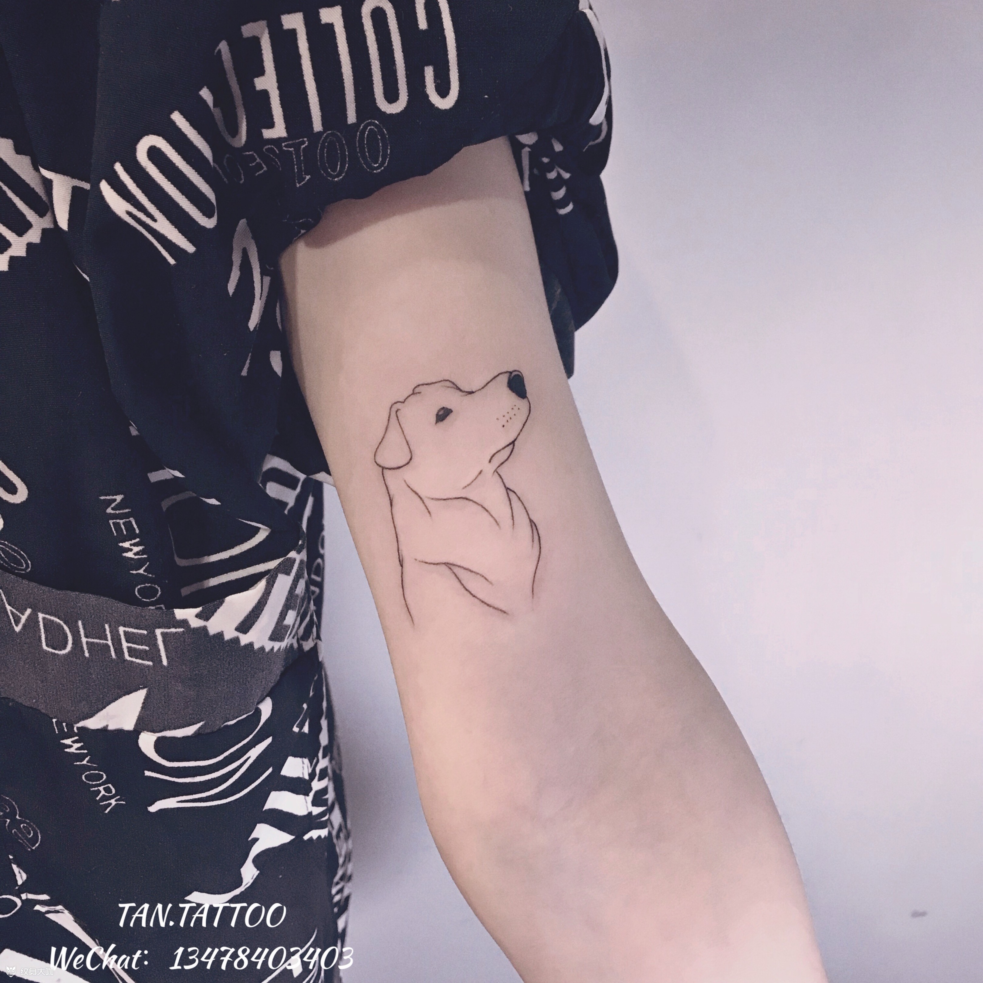 简易线条风格_纹身图案手稿图片_tan的纹身作品集