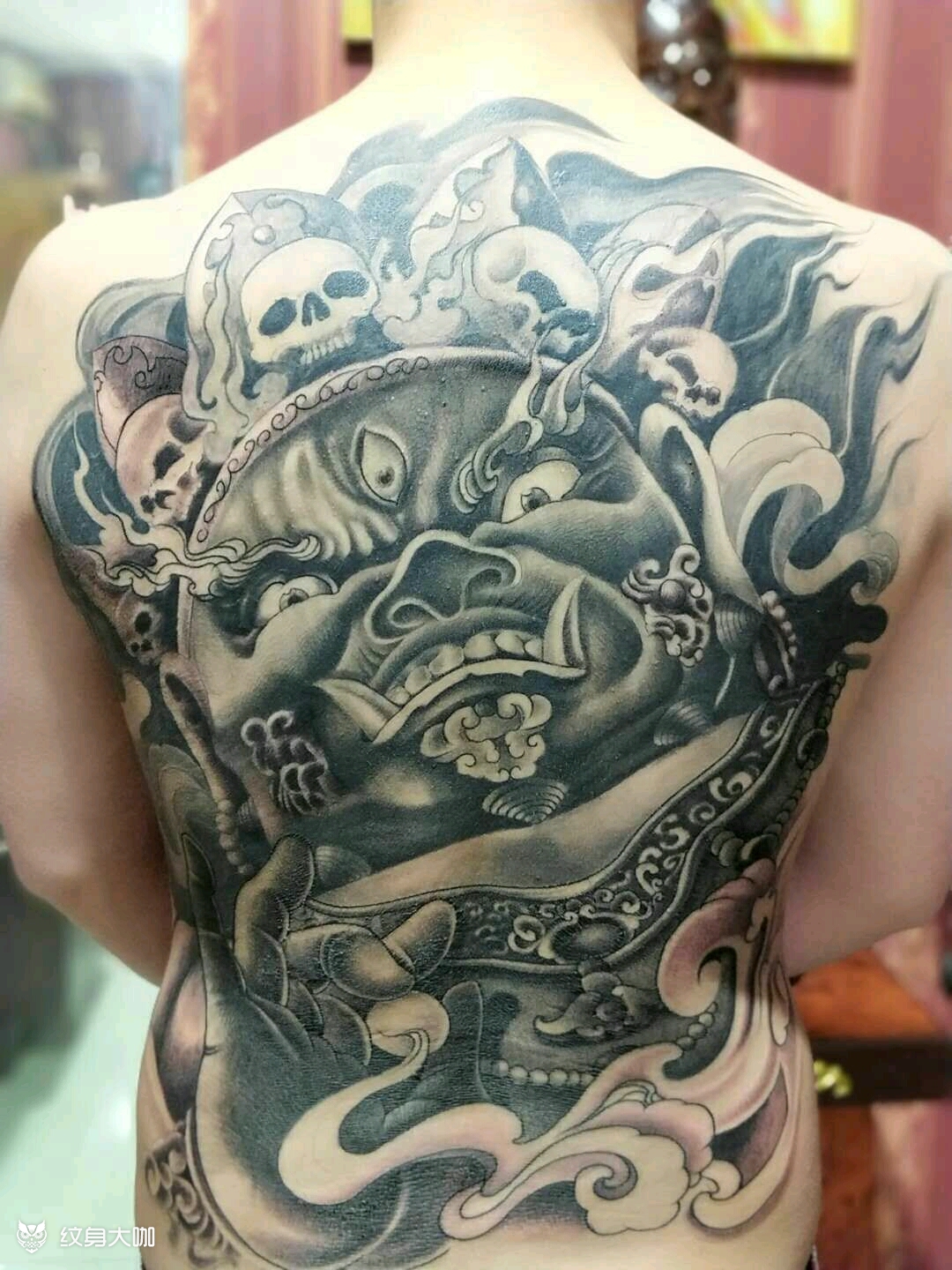 大黑天_纹身图案手稿图片_超子的纹身作品集