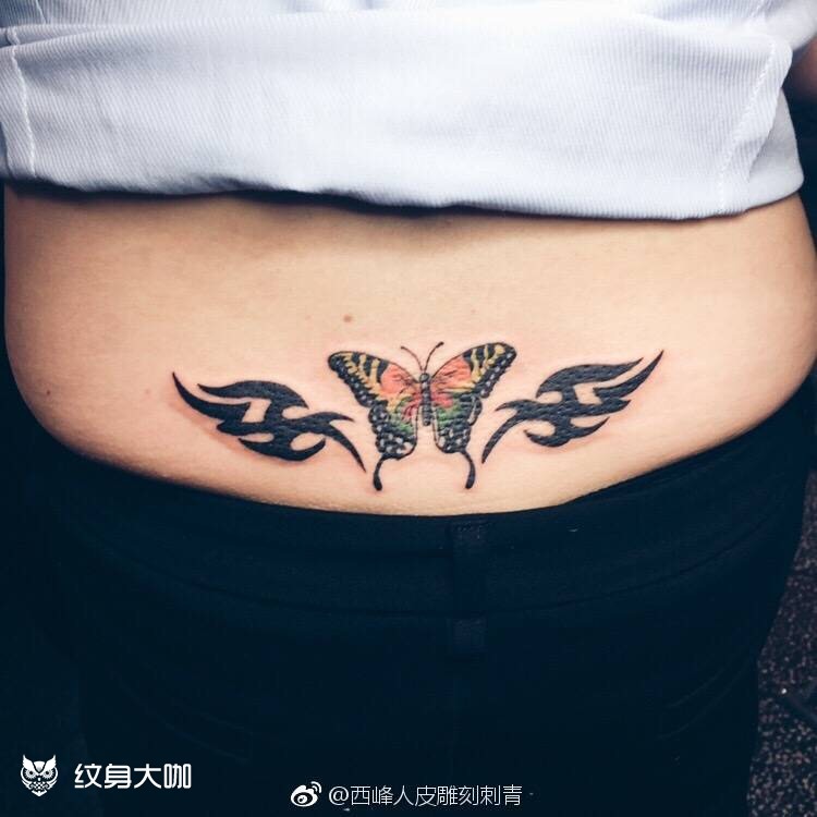 腰花_纹身图案手稿图片_小龙的纹身作品集