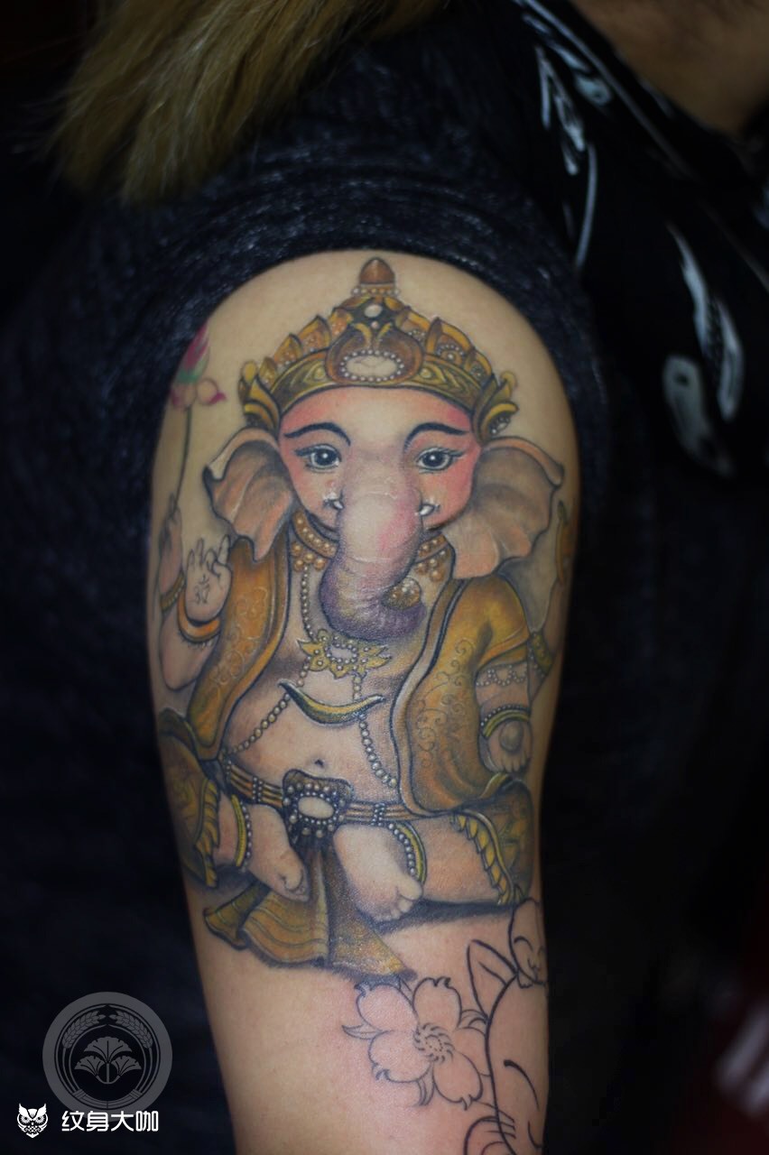 98象财神_纹身图案手稿图片_青舍 杨威的纹身作品集