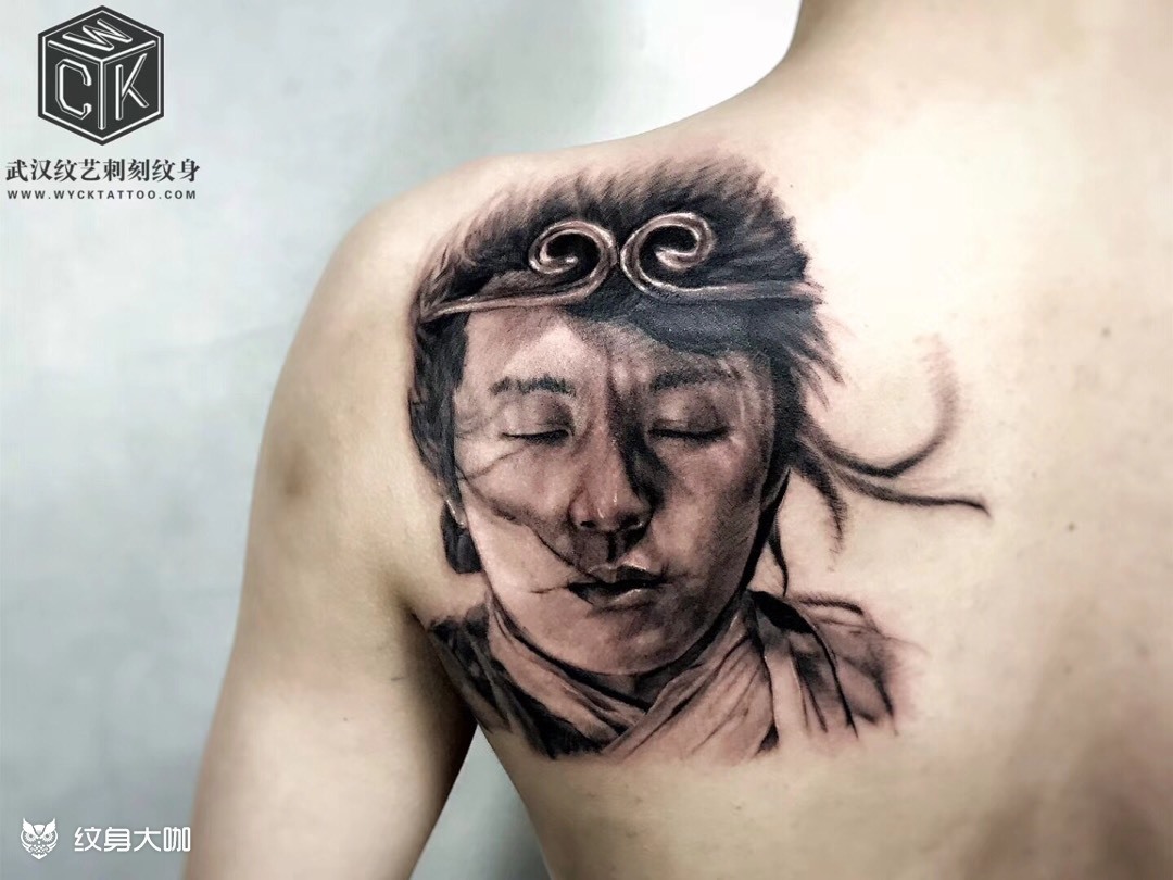 至尊宝 _纹身图案手稿图片_十七的纹身作品集