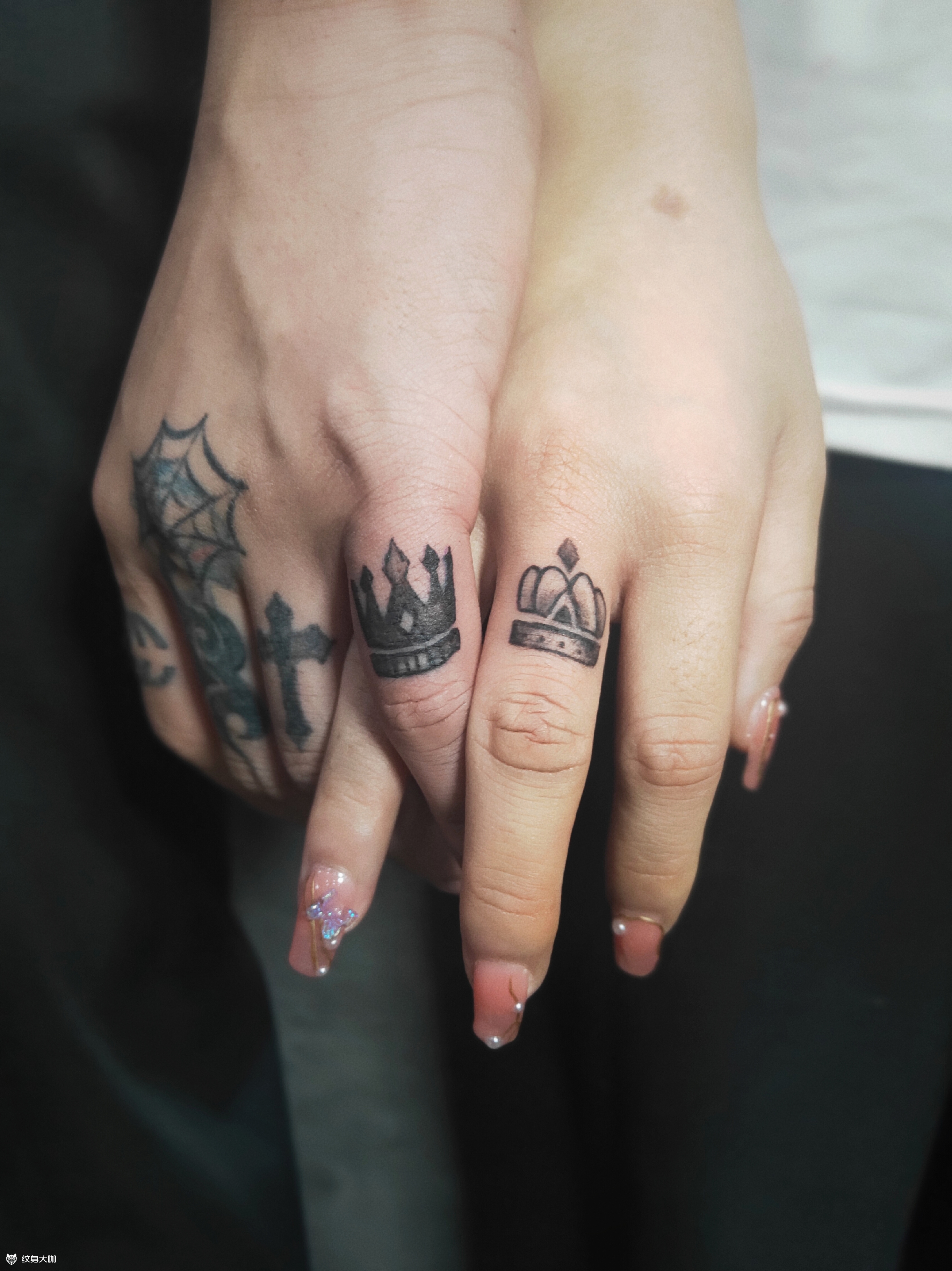 情侣皇冠95_纹身图案手稿图片_ 东的纹身作品集