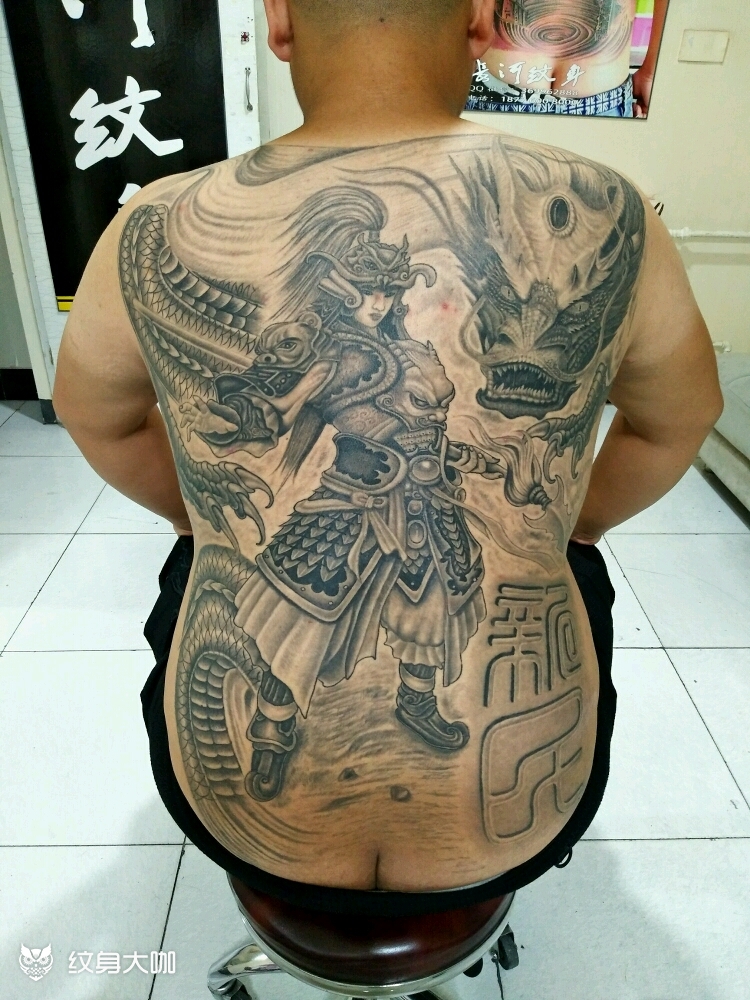 赵云_纹身图案手稿图片_长河的纹身作品集