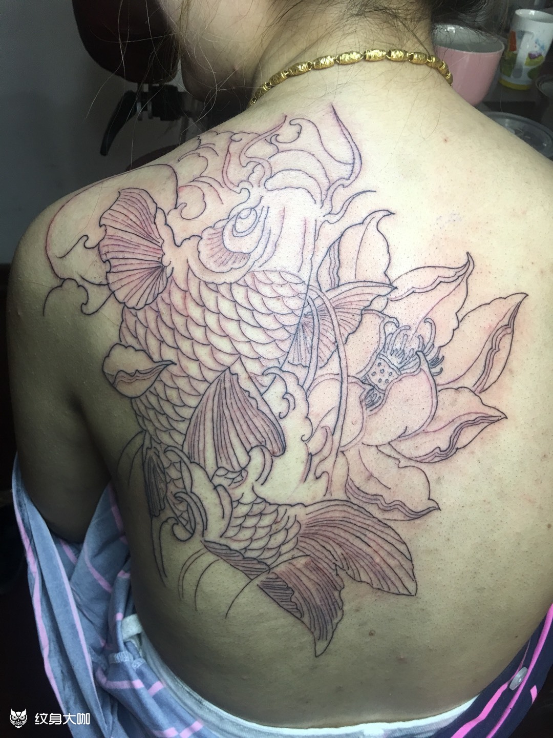 鱼_纹身图案手稿图片_张子昊的纹身作品集