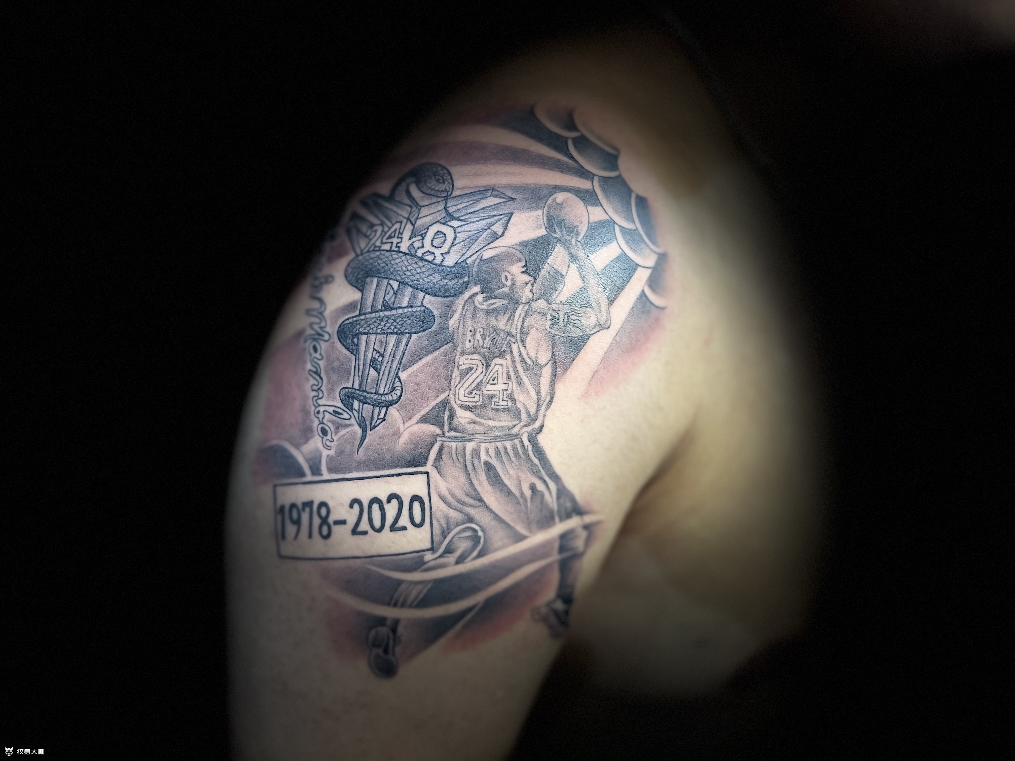 科比_纹身图案手稿图片_赖奎的纹身作品集