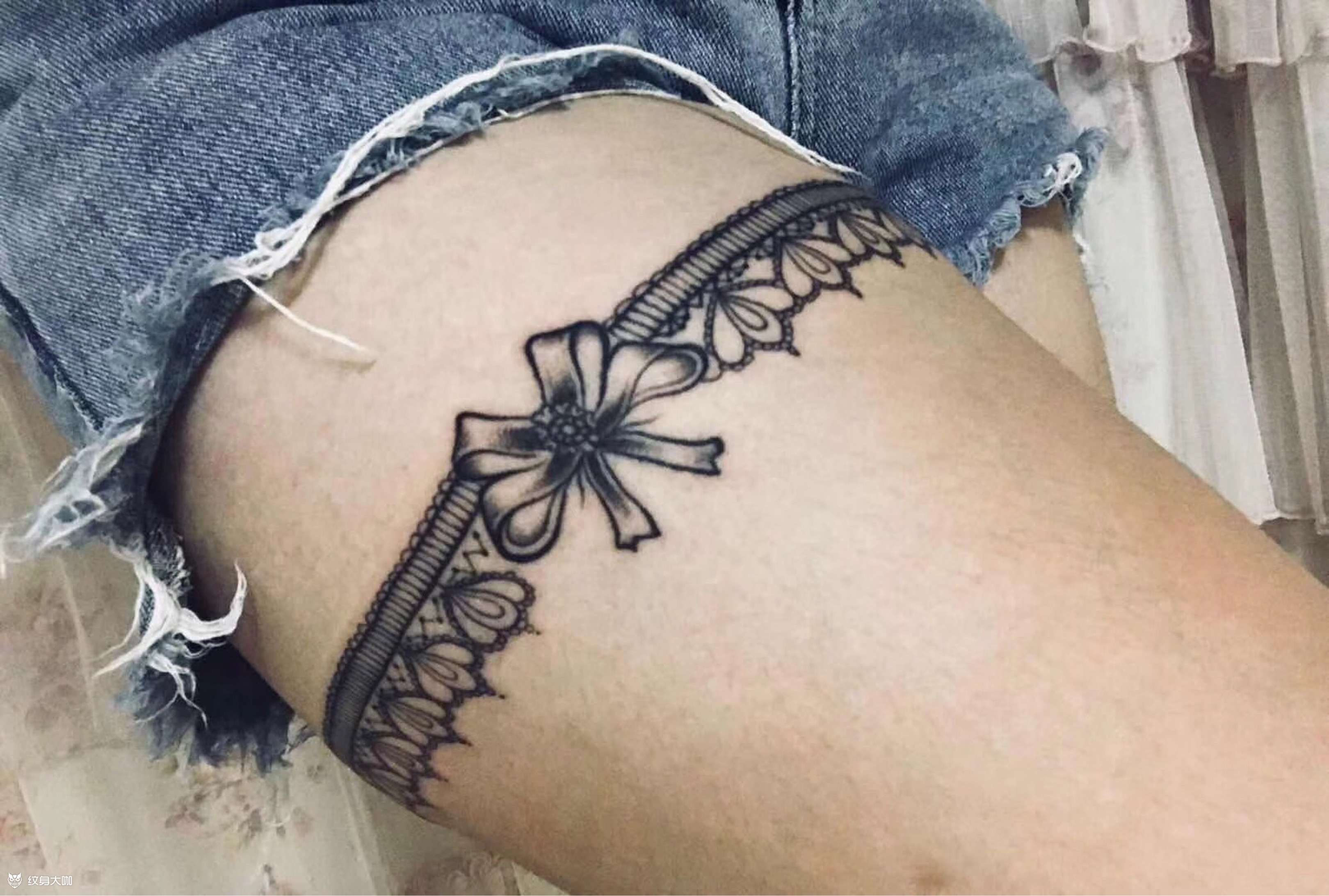 腿环_纹身图案手稿图片_茶三儿的纹身作品集