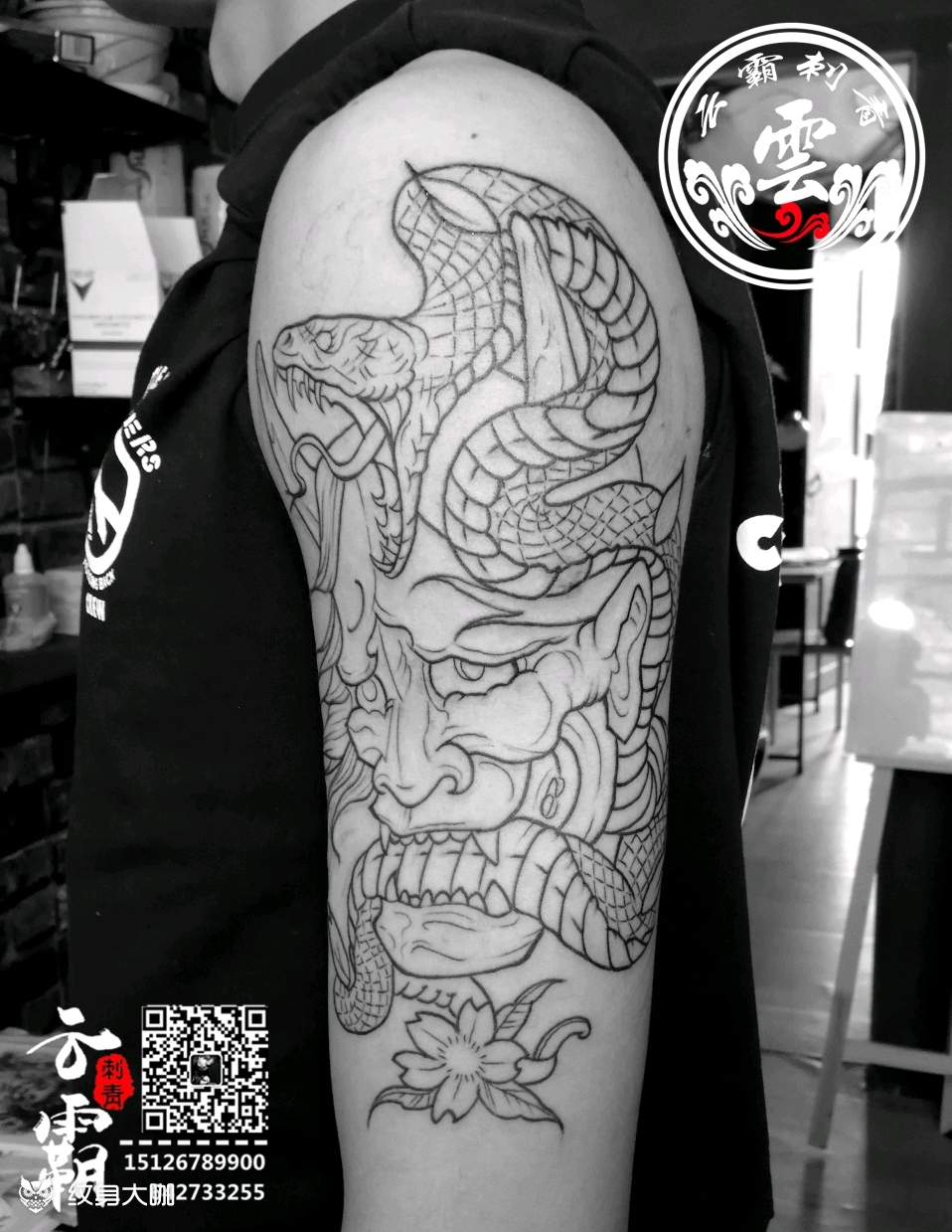 般若_纹身图案手稿图片_老谢的纹身作品集