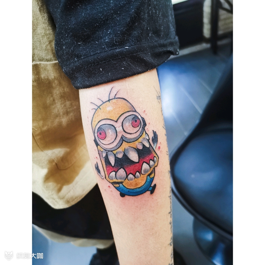 小黄人06_纹身图案手稿图片_李科龙的纹身作品集