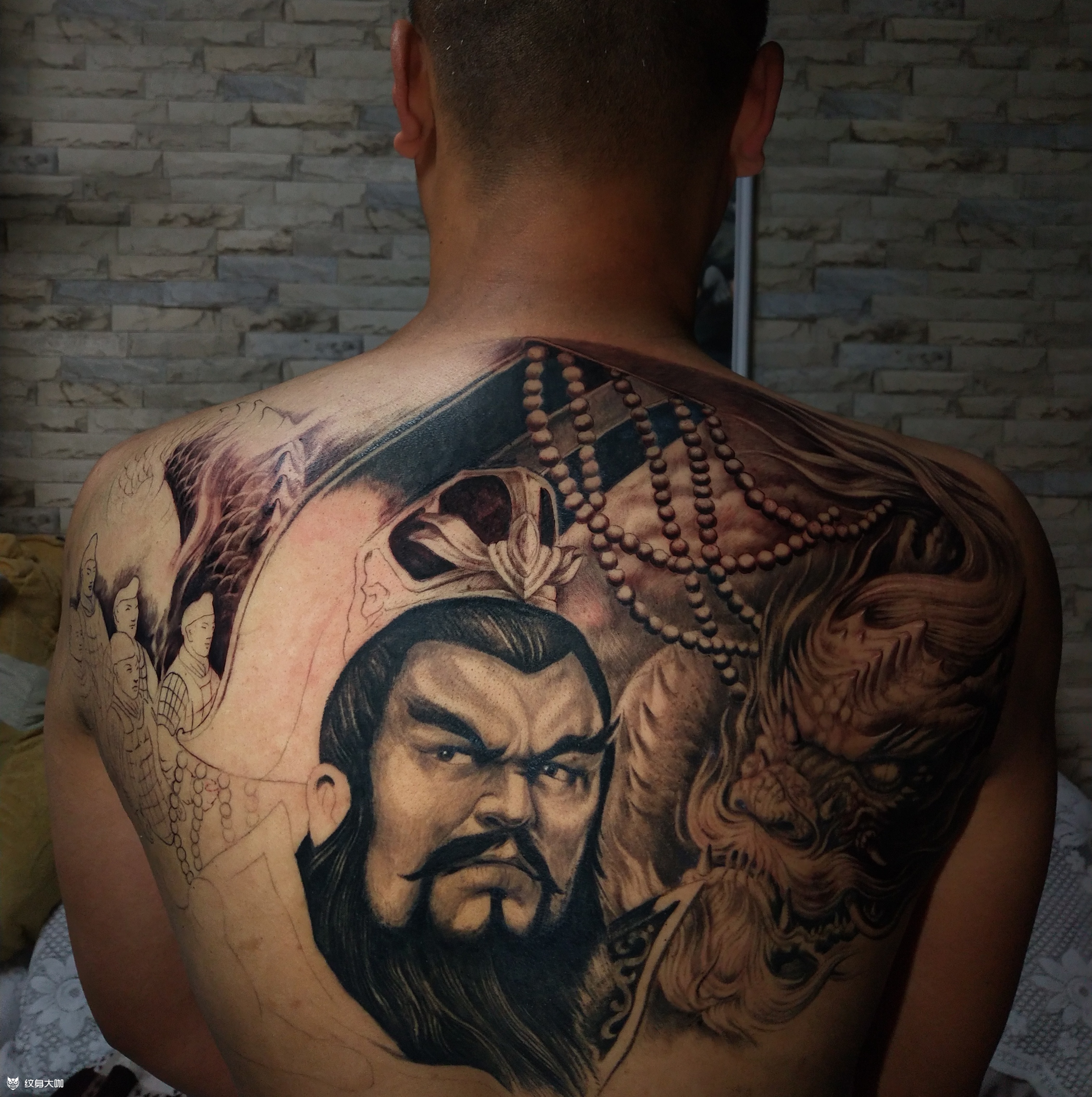 秦始皇,下次继续_纹身图案手稿图片_孙聚林的纹身作品集