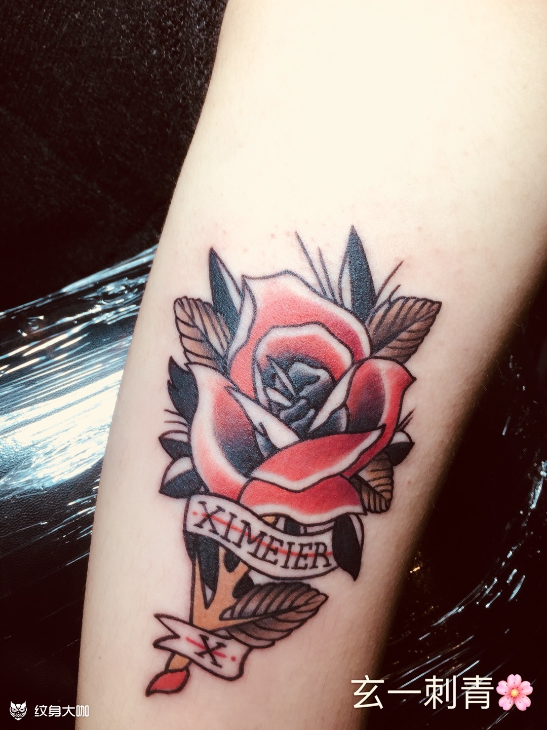 old schoolrose_纹身图案手稿图片_玄一主理人的纹身作品集