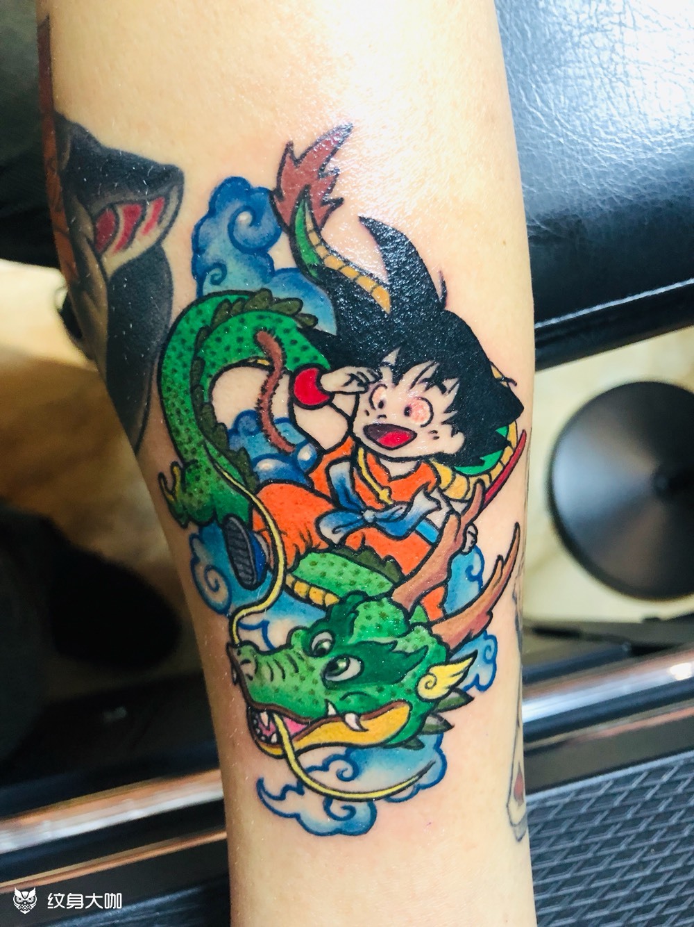卡通悟空神龙_纹身图案手稿图片_viper的纹身作品集